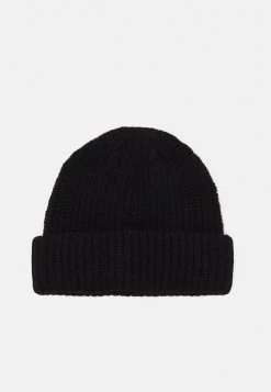 Pier One SHORT MICRO BEANIE UNISEX - Berretto - Black