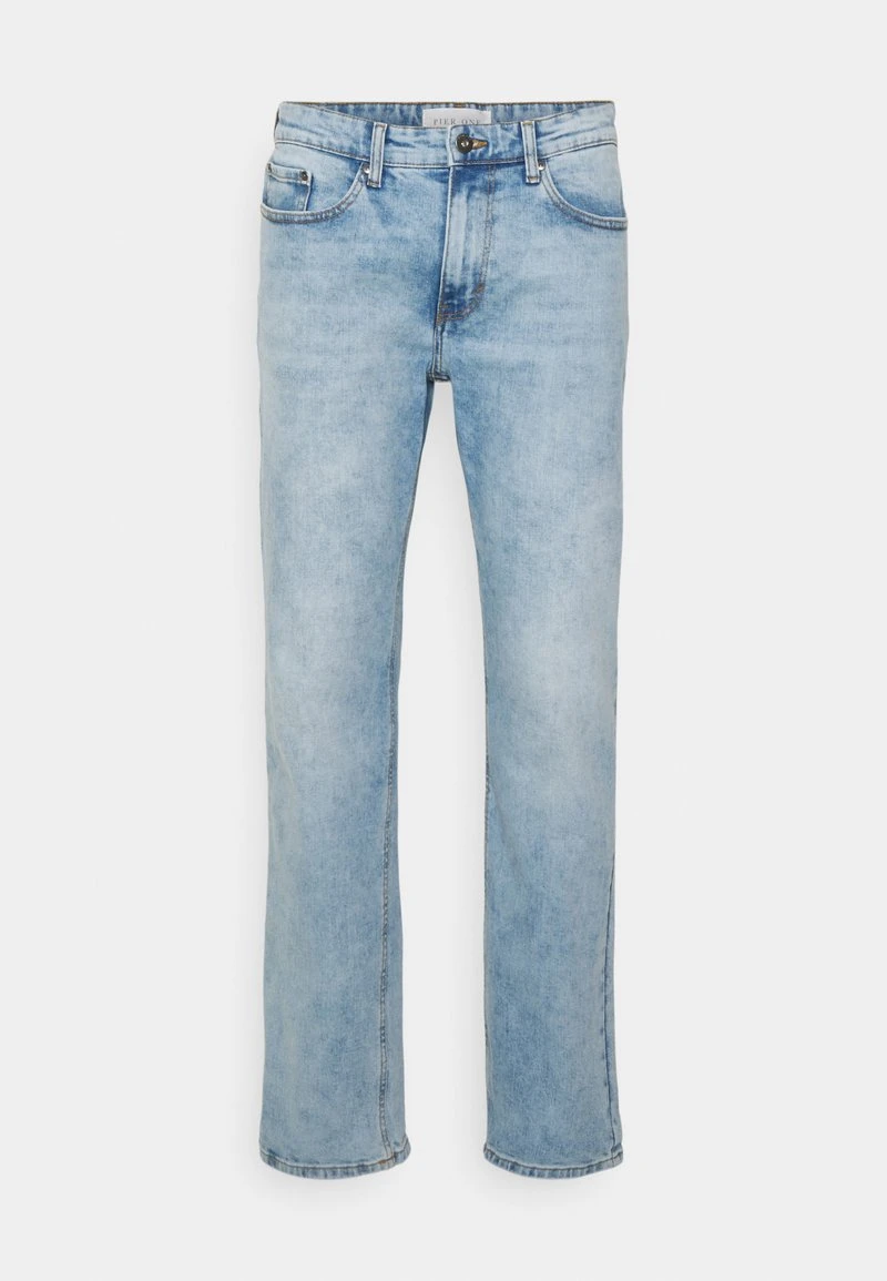 Pier One Uomo Jeans A Sigaretta - Light Blue Denim 3 Pier One Uomo Jeans A Sigaretta - Light Blue Denim