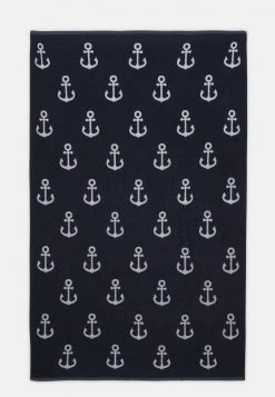 Pier One Uomo BEACH TOWEL 150X100CM 550GSM - Telo Mare - Dark Blue/white