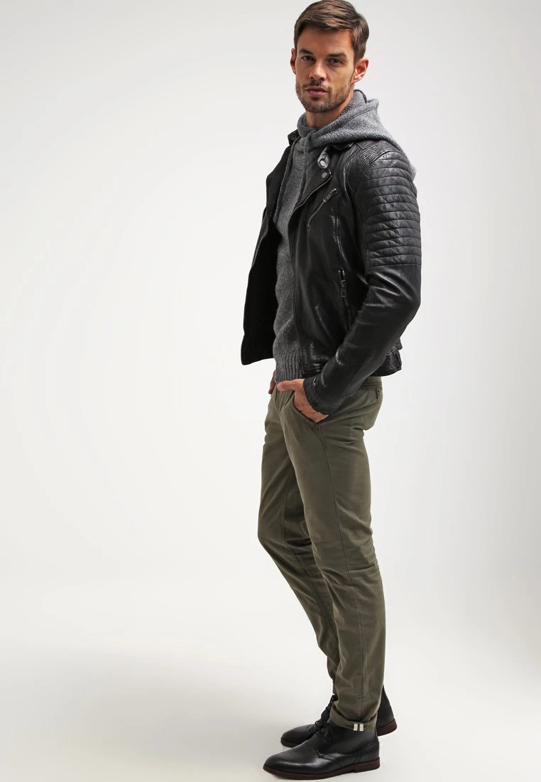 Pier One Uomo Felpa Con Cappuccio - Dark Grey Melange 4 Pier One Uomo Felpa Con Cappuccio - Dark Grey Melange - immagine 2