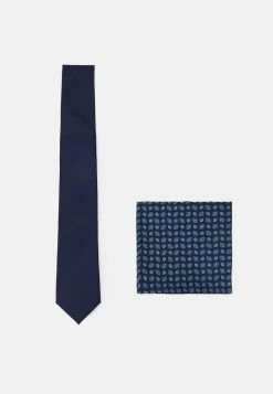 Pier One Uomo SET - Cravatta - Dark Blue