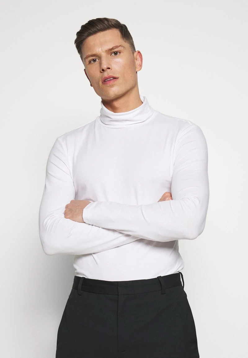 Pier One Uomo 2 PACK - Maglietta A Manica Lunga - White/black 5 Pier One Uomo 2 PACK - Maglietta A Manica Lunga - White/black - immagine 3