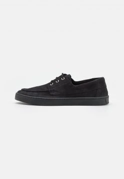 Pier One Uomo LEATHER - Sneakers Basse - Black
