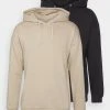 Pier One Uomo 2 PACK - Felpa Con Cappuccio - Black/ Beige -Offerta Economica Pier One a84a4ef05979475782ac39c6c8ef241b