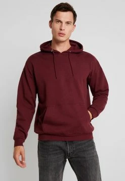 Pier One Uomo PLAIN SKATER HOODY - Felpa Con Cappuccio - Bordeaux
