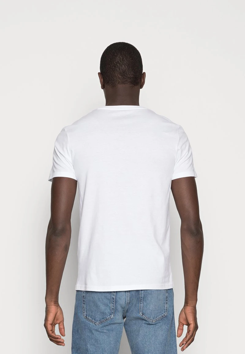 Pier One Uomo 5 PACK - T-shirt Basic - White 5 Pier One Uomo 5 PACK - T-shirt Basic - White - immagine 3