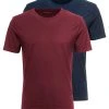 Pier One Uomo 2 PACK - T-shirt Basic - Bordeaux -Offerta Economica Pier One a990708a965045f09ae4d28cffe4d0b2