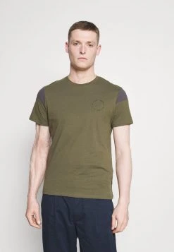 Pier One Uomo T-shirt Con Stampa - Olive, Dark Grey