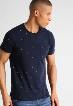 Pier One Uomo T-shirt Con Stampa - Navy