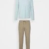 Pier One Uomo Pigiama - Light Blue/ Taupe -Offerta Economica Pier One b0a18d4b212f416f85b0fa98337a8a1e