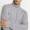 Pier One Uomo NEW CABLE TURTLENECK JUMPER - Maglione - Light Grey -Offerta Economica Pier One b0c36f7fa40740978e1ce13ca2fa9e81