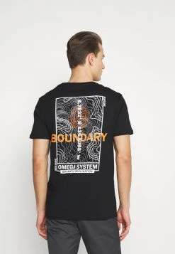 Pier One Uomo T-shirt Con Stampa - Black