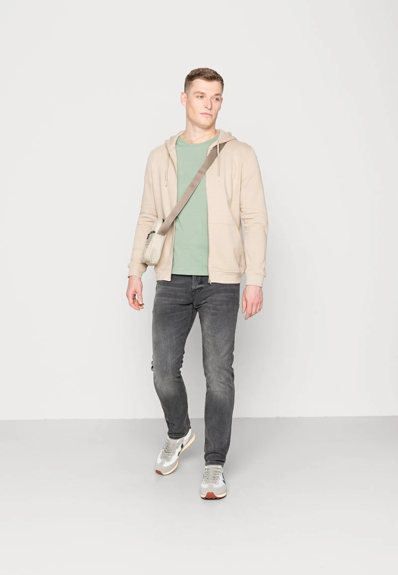 Pier One Uomo Felpa Con Zip - Tan 4 Pier One Uomo Felpa Con Zip - Tan - immagine 2