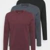 Pier One Uomo 3 PACK - Maglietta A Manica Lunga - Bordeaux/black/dark Blue -Offerta Economica Pier One b50b24167dba4d05b04838e9a917572b