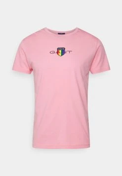 GANT PRIDE UNISEX - T-Shirt Print - Geranium Pink