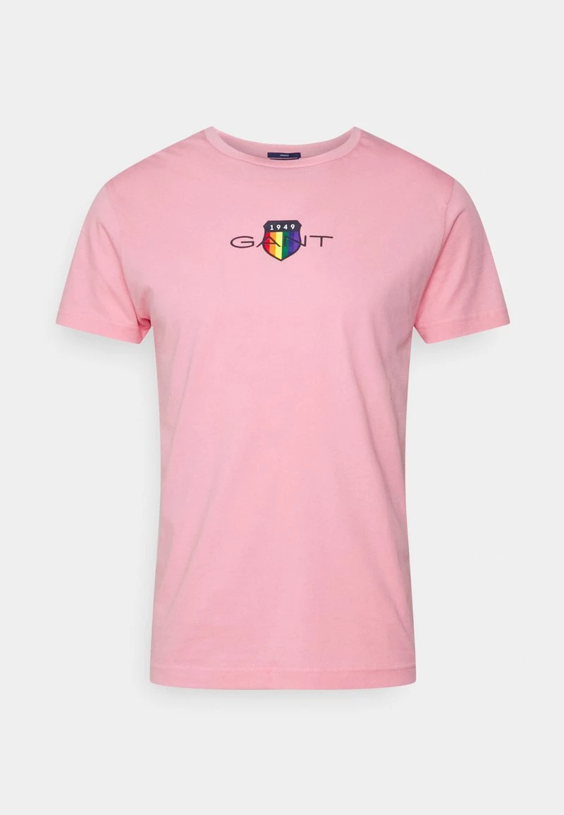 GANT PRIDE UNISEX - T-Shirt Print - Geranium Pink 3 GANT PRIDE UNISEX - T-Shirt Print - Geranium Pink