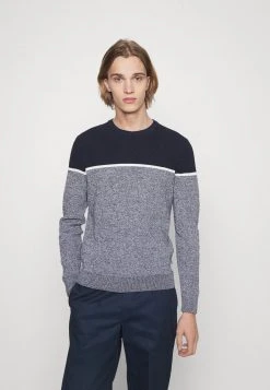 Pier One Uomo Maglione - Mottled Dark Blue