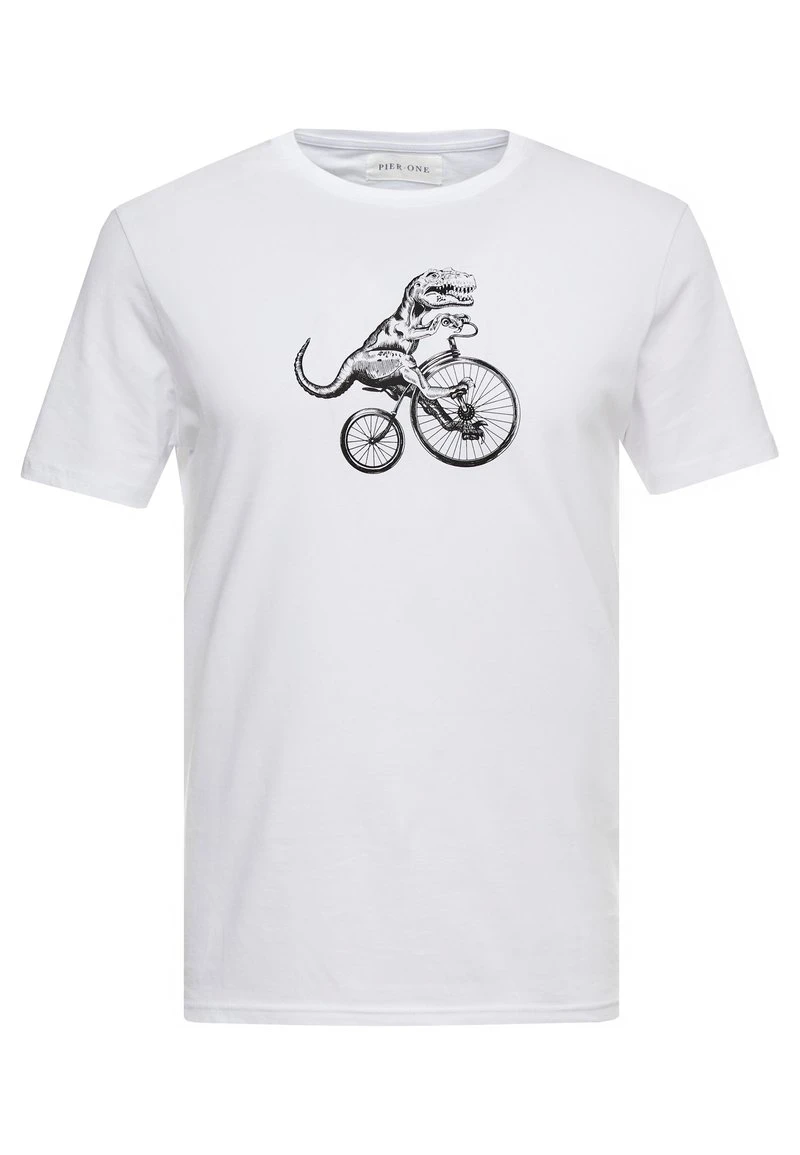Pier One Uomo T-shirt Con Stampa - White 6 Pier One Uomo T-shirt Con Stampa - White - immagine 4