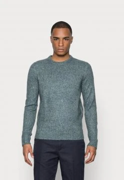 Pier One Uomo ESSENTIAL WINTER CREWNECK - Maglione - Blue/grey
