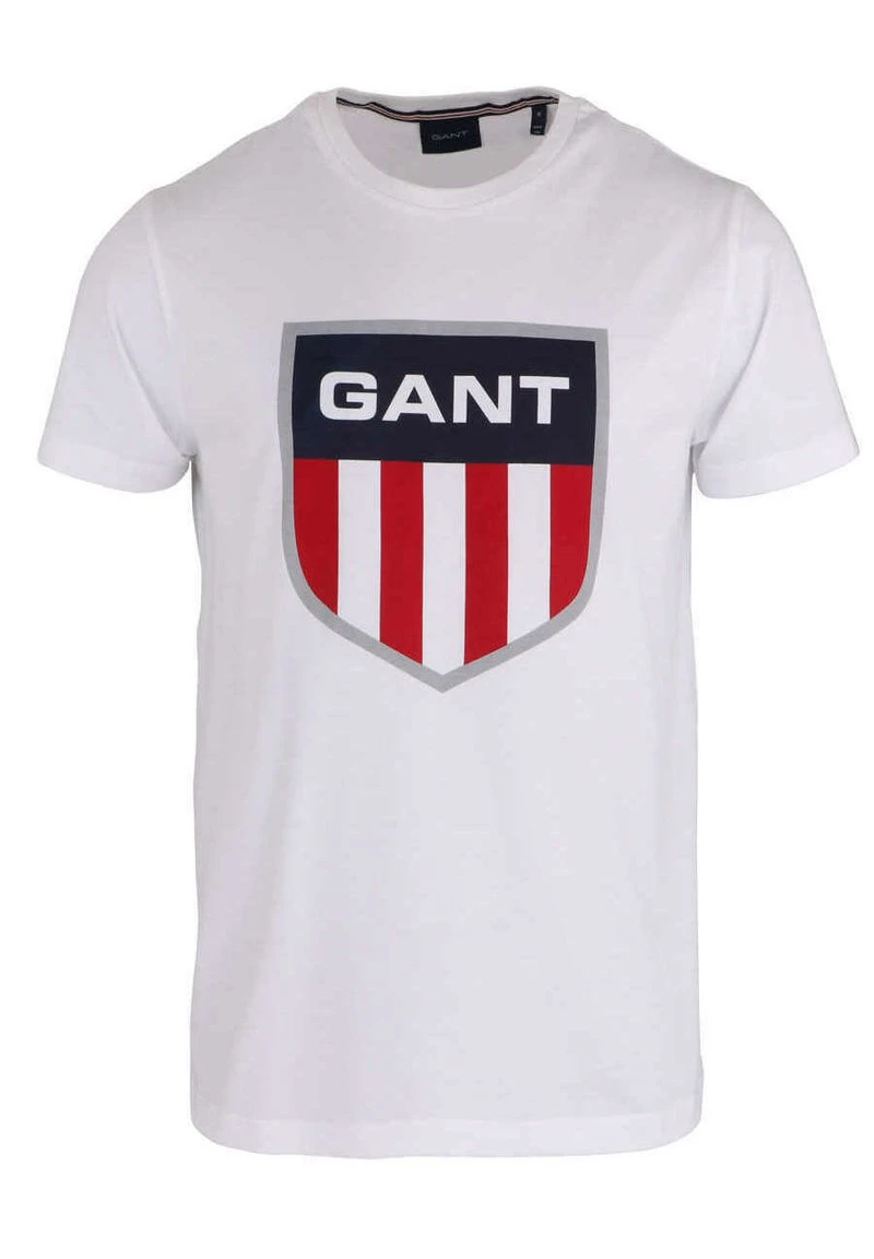 GANT Uomo T-Shirt Print - Weiß 3 GANT Uomo T-Shirt Print - Weiß