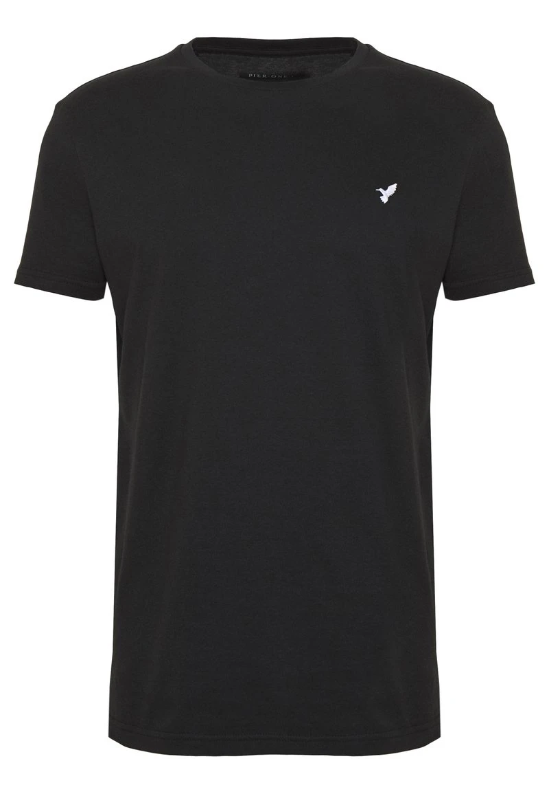Pier One Uomo T-shirt Basic - Black 6 Pier One Uomo T-shirt Basic - Black - immagine 4