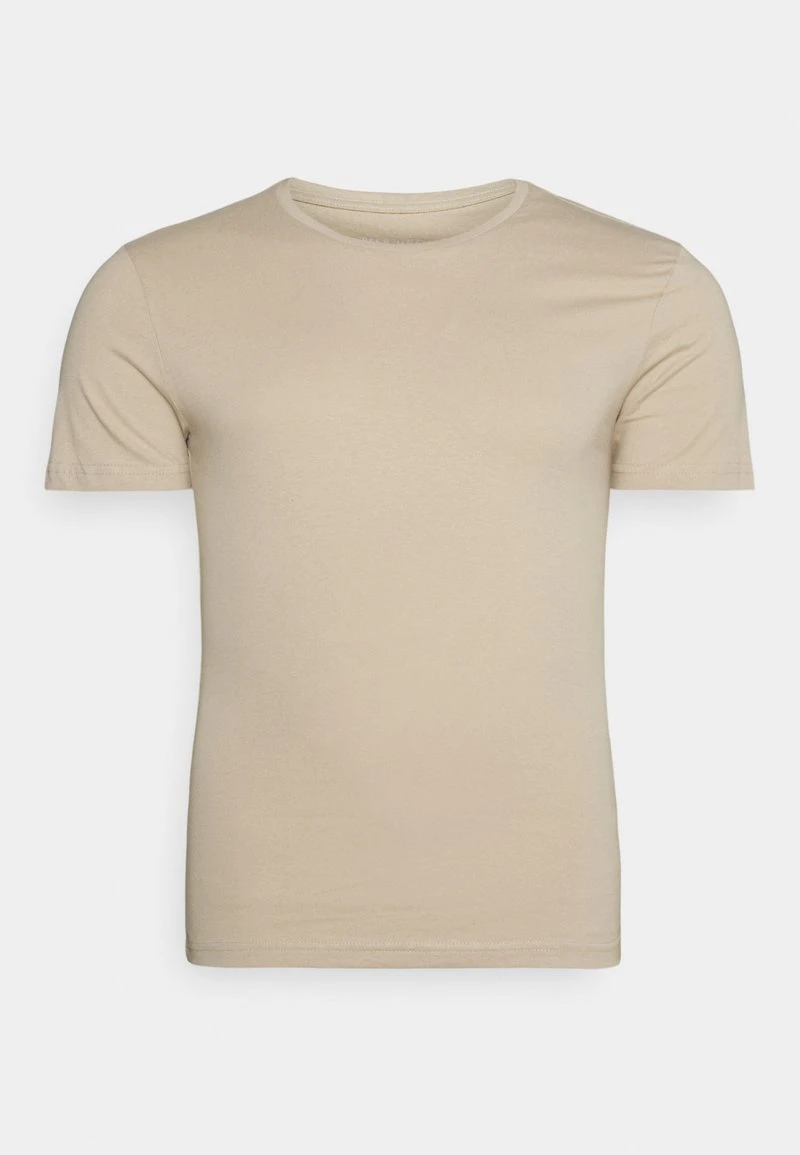 Pier One Uomo 5 PACK - T-shirt Basic - White/beige/black 7 Pier One Uomo 5 PACK - T-shirt Basic - White/beige/black - immagine 5