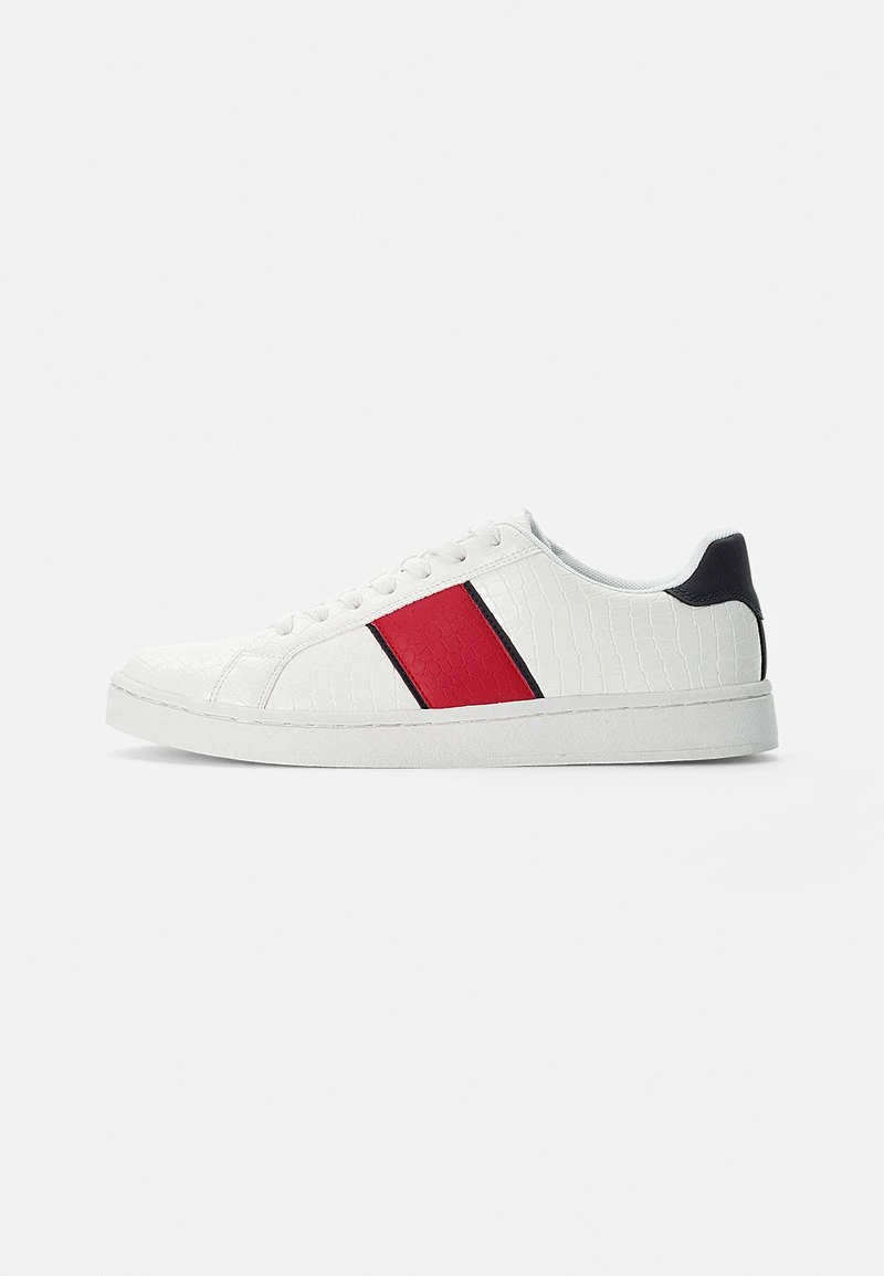 Pier One Unisex Sneakers Basse - White Red 3 Pier One Unisex Sneakers Basse - White Red
