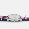 Pier One UNISEX - Orologio - Silver/blue/red -Offerta Economica Pier One bba83db7623146ae85cc0c83bba3af7f