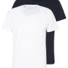 Pier One Uomo 2 PACK - T-shirt Basic - White/dark Blue -Offerta Economica Pier One c317d65fe9bd4dd2b5dfb2c9aa92192f