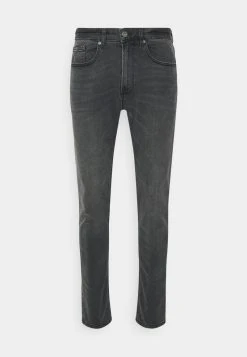 Pier One Uomo SLIM - Jeans Tapered Fit - Grey Denim