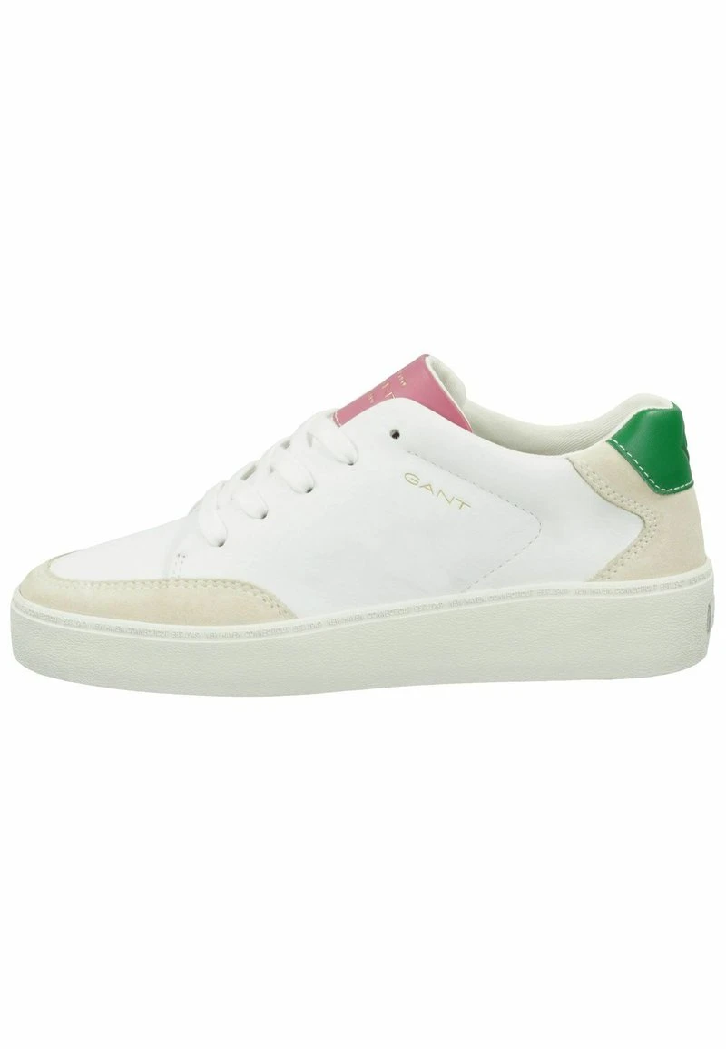 GANT Donna Sneaker Low - Wht Green Pink 3 GANT Donna Sneaker Low - Wht Green Pink