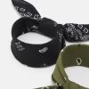 Pier One BANDANA 2 PACK UNISEX - Foulard - Black/olive -Offerta Economica Pier One cc26915de8ac4eda81d0690c5cd30c9d