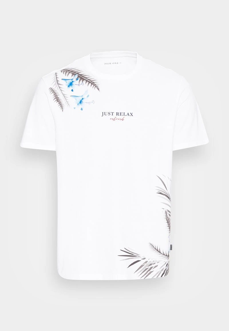 Pier One Uomo T-shirt Con Stampa - White 6 Pier One Uomo T-shirt Con Stampa - White - immagine 4