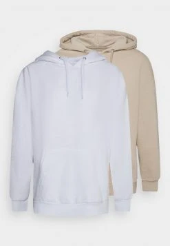 Pier One Uomo 2 Pack - Felpa Con Cappuccio - Beige/white
