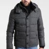 Pier One Uomo HOODED - Giacca Invernale - Grey Melange -Offerta Economica Pier One d42dadfeb3f54bfdabf37d8a43f9918d