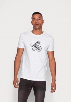 Pier One Uomo T-shirt Con Stampa - White
