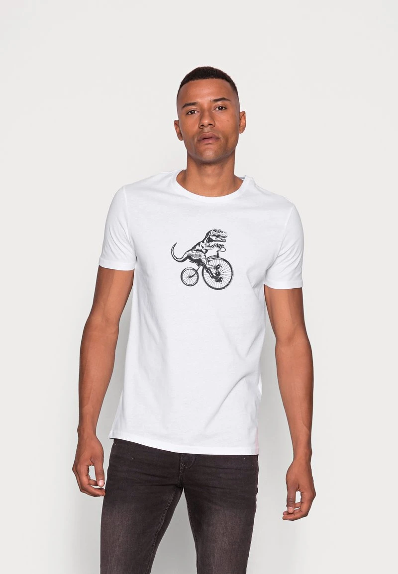 Pier One Uomo T-shirt Con Stampa - White 3 Pier One Uomo T-shirt Con Stampa - White