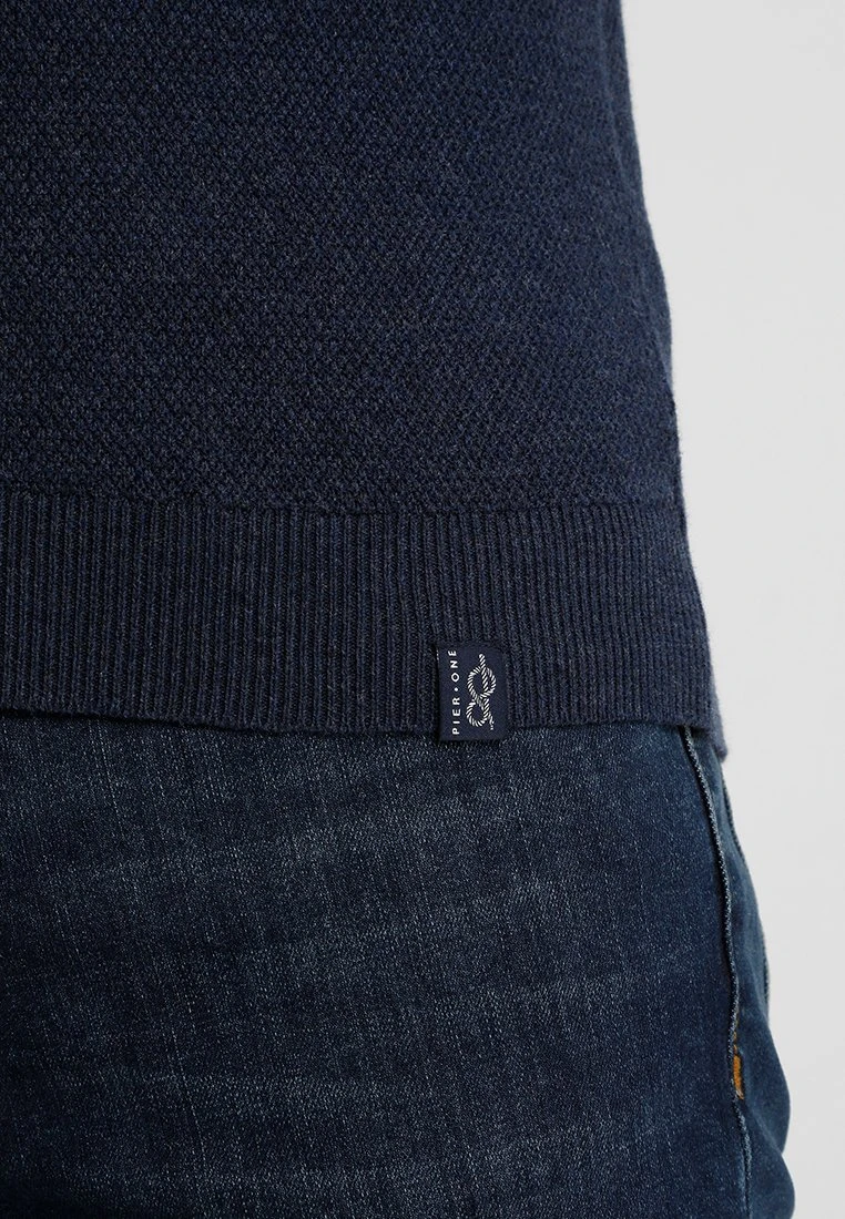 Pier One Uomo Maglione - Mottled Dark Blue 6 Pier One Uomo Maglione - Mottled Dark Blue - immagine 4