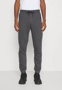 Pier One Uomo Pantaloni Sportivi - Mottled Dark Grey