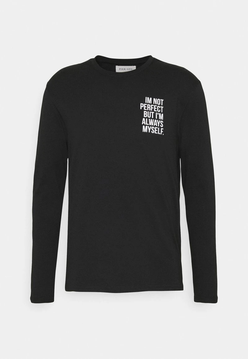 Pier One Uomo Maglietta A Manica Lunga - Black 7 Pier One Uomo Maglietta A Manica Lunga - Black - immagine 5