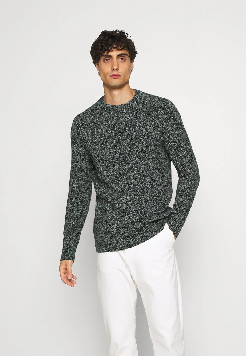 Pier One Uomo MULTICOLOUR HALF CARDIGAN JUMPER - Maglione - Dark Green 3 Pier One Uomo MULTICOLOUR HALF CARDIGAN JUMPER - Maglione - Dark Green