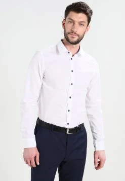 Pier One Uomo Camicia - White/blue