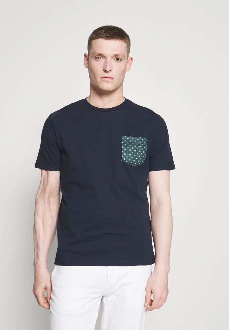 Pier One Uomo T-shirt Con Stampa - Dark Blue 3 Pier One Uomo T-shirt Con Stampa - Dark Blue