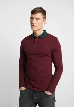 Pier One Uomo MUSCLE FIT - Polo - Bordeaux