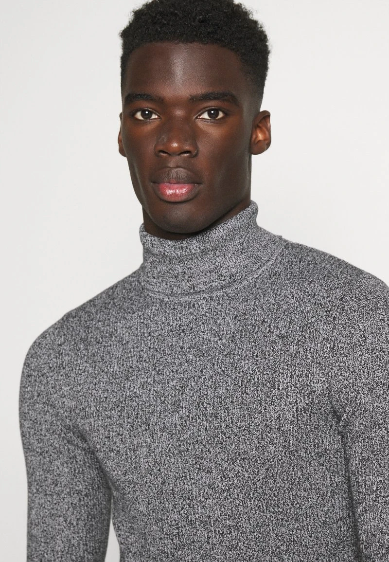 Pier One Uomo MUSCLE FIT TURTLE - Maglione - Mottled Grey 6 Pier One Uomo MUSCLE FIT TURTLE - Maglione - Mottled Grey - immagine 4