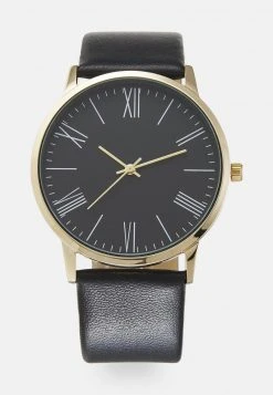 Pier One Unisex Orologio - Black/gold-coloured