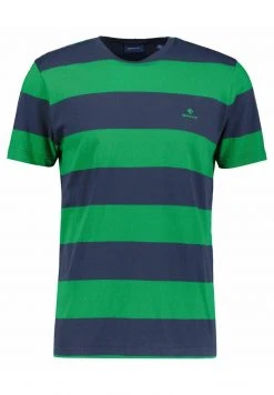 GANT Uomo BARSTRIPE SS - T-Shirt Print - Grün