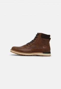 Pier One Uomo Stivaletti Stringati - Brown
