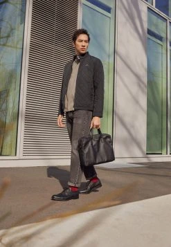 Pier One Uomo LEATHER - Stringate Eleganti - Black