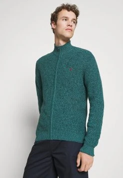 Pier One Uomo Cardigan - Mottled Dark Green